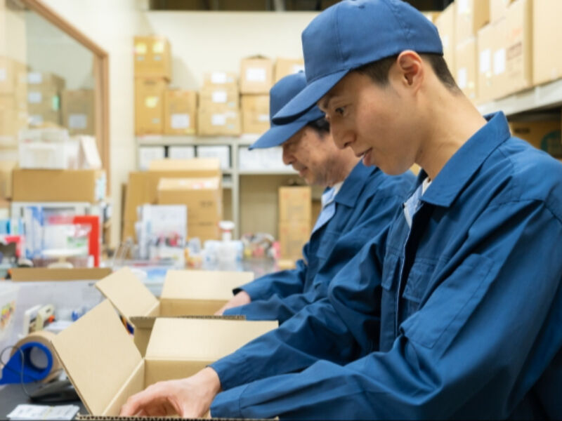 【土日祝休み×残業ほぼなし】創業100年超の安定企業！時給1,450円～1,600円/梱包発送・フォークリフト作業/車通勤OK・ドリンク飲み放題♪